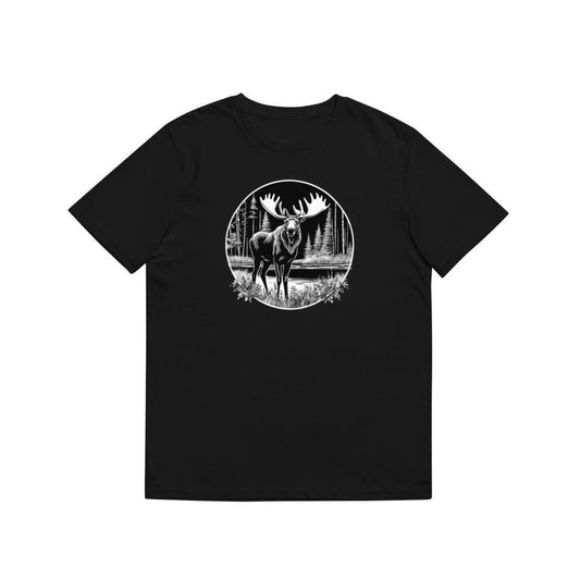 Black White Deer Environment T-Shirts