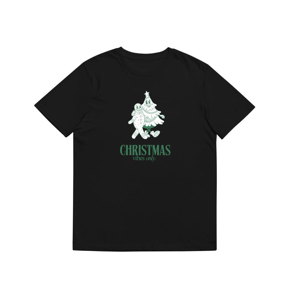 Funny Cute Christmas Vibes Only Cookie And Tree Holiday Top T-Shirts