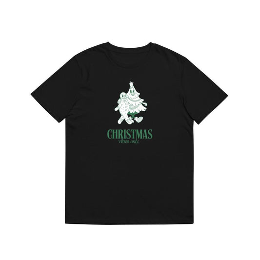 Funny Cute Christmas Vibes Only Cookie And Tree Holiday Top T-Shirts
